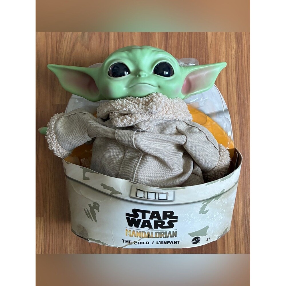 Mattel Star Wars The Child Grogu 11" Plush Toy The Mandalorian Baby Yoda